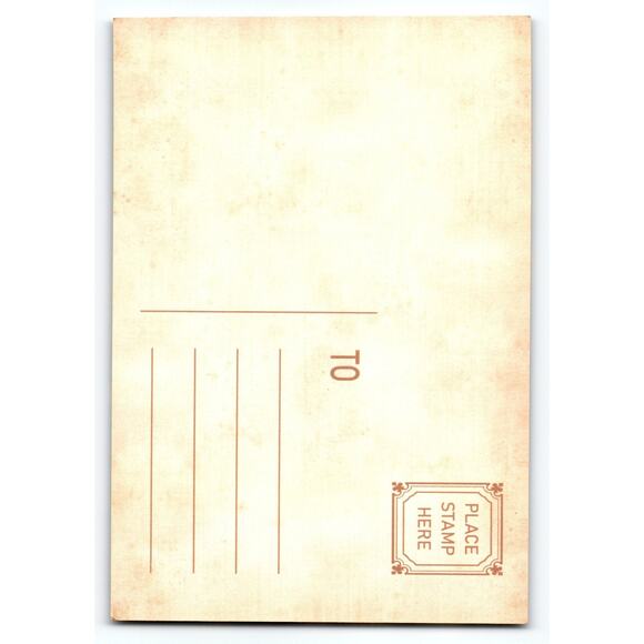 Vintage Halloween Skeleton Lady Photochrome Postcard 5.5x4 in - Picture 2 of 2